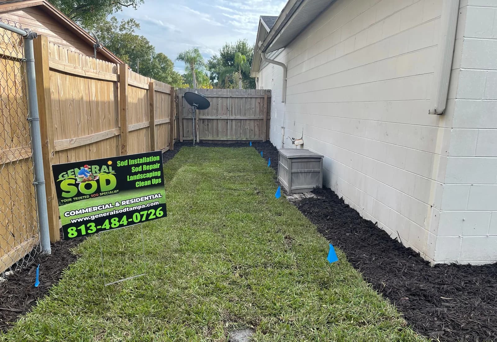 General Sod Tampa premium lawn project in Tampa Bay